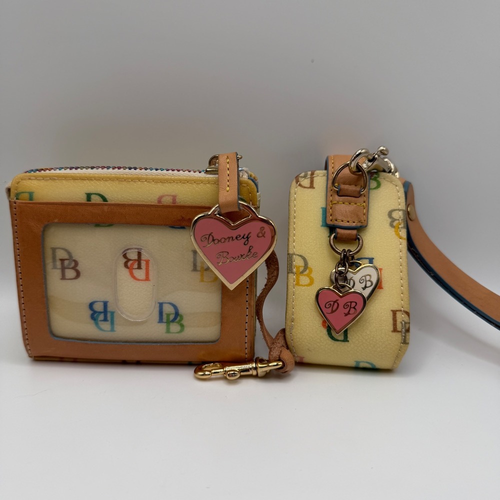 Dooney & Bourke It Bag Multi-Color‎ DB Monogram Belt Loop Cell Phone Case Pouch